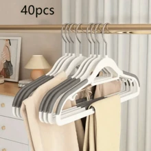 10pcs Non-Slip Invisible Clothes Hangers, Heavy Duty Coat Hangers, Durable Clothing Racks For Bedroom, Bathroom, Home Storage And Organization - Multicolor - View 13