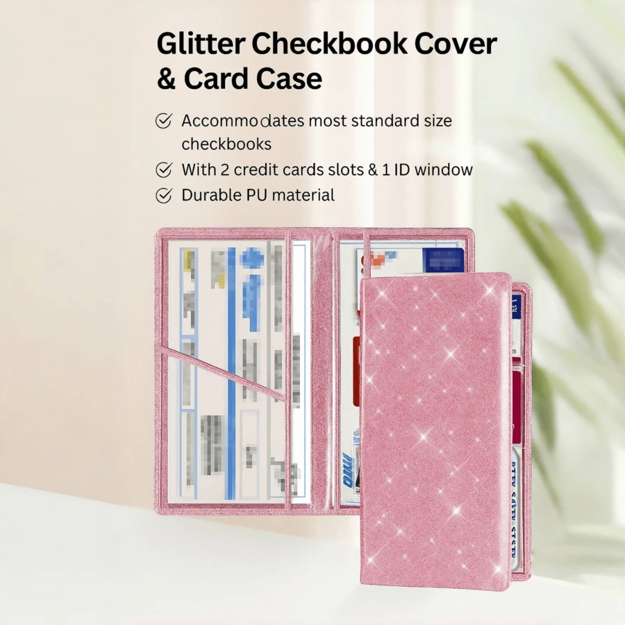Leather Car Insurance Card Holder, Multi-Slot Wallet With High Capacity, Fashionable Glossy Finish