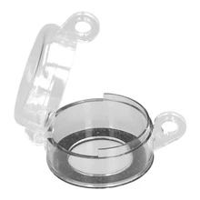 30mm Push Button Switch Protector Emergency Stop Switch Transparent Dustproof Cover BS‑02 - Clear - View 1
