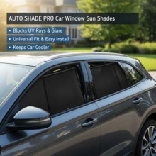 Car Side Window Sunshade. This Retractable Window Shade Is Specially Designed To Block Harmful Sunlight Glare And Heat. It Is Suitable For Most Cars, Trucks, SUVs, Or Campers. - General Motors - View 4