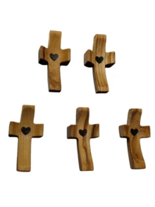 5 Stück Holz Kreuz Daumenringe, andächtige Accessoires für den täglichen Gebrauch, Geschenke, Bestseller, beliebter Artikel - Einheitsgröße - Übersicht 14