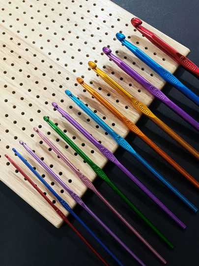 12pcs Aluminum Crochet Hook Set, With Storage Bag For Easy Carrying And Organization, 2.0-8.0mm, Suitable For Various Crochet Projects - An Excellent Gift For Crafters