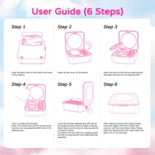 UYAAI Mini Cleaning Box Special Lens Care Case With Silicone Soft Bin Gentle Protection For Lenses Compact & Lightweight Portable Design Quiet Daily Lens Storage Solution Ideal For Home And Travel Use - Pink - View 7
