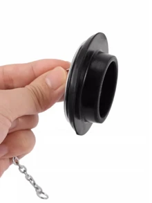 1个带链排水塞，浴缸水槽排水塞，浴室水槽塞，浴室配件 - 彩色 - 查看 4