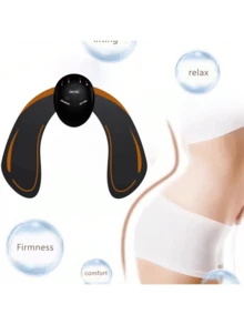 AXH 电池供电/可充电臀部按摩器，臀部训练按摩器，身体按摩器 - 黑色 - 查看 4