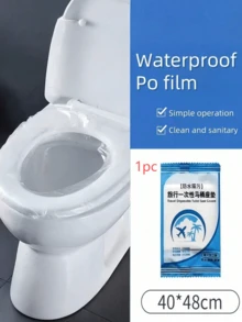 一次性马桶座垫 - 10 包（共 80 张） - 卫生防水，旅行必备，适用于公共卫生间、酒店和露营 - 彩色 - 查看 13