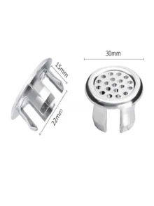 Universal Bathroom Sink Overflow Hole Cover, Round Anti-Leak Anti-Clogging Sink Overflow Hole Decorative Cover - Silver - View 19