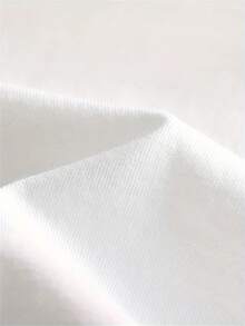 Plus Size Women's Round Neck Letter Print Casual Versatile Daily Short Sleeve T-Shirt, Suitable For Summer Vacation, Beach, Holiday, Daily Wear, Outings, Festivals, Beach, Parties, School, Music Festivals White - White - View 3