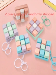 1 pieza Llavero de tecla de teclado para alivio del estrés - Un juguete para los dedos con efectos de sonido para aliviar eficazmente el estrés, con colores macaron vibrantes. La apariencia, el color y el diseño son muy atractivos, lo que lo convierte en un obsequio o recuerdo de fiesta perfecto para amigos y familiares (entrega de color aleatorio). - Multicolor - Ver 15