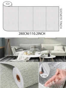 3D自黏壁紙，防水防潮裝飾牆板，隔音隔熱泡棉牆貼，撕開即貼，適用於客廳、臥室、牆面翻新與房間裝飾 - 多色的 - 查看 14