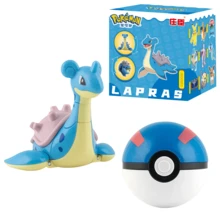 pokemon 30款正版宝可梦玩具，带精灵球，可变形玩偶，包括皮卡丘、喷火龙、妙蛙花、小火龙、杰尼龟、水箭龟、伊布、梦幻、超梦、暴鲤龙、甲贺忍蛙、路卡利欧、快龙、拉普拉斯、露奈雅拉等。 - 彩色 - 查看 11