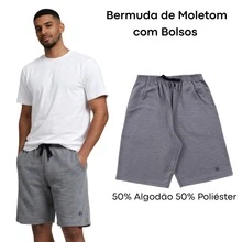 Quần short Bermuda có túi tập gym cơ bản bán buôn chính hãng - Màu xám đen - Xem 4