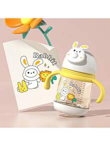 12盎司/360毫升婴儿幼儿大容量吸管杯，带手柄和挂绳 - 彩色 - 查看 5