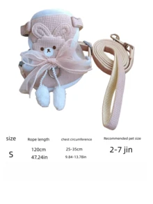 1件宠物牵引绳，宠物编织围巾，宠物装饰配件，宠物用品，狗牵引绳，小型犬胸背带，狗牵引绳，幼犬项圈，链条狗项圈，牵引绳，猫牵引绳，防断裂设计，户外使用，猫牵引绳，可调节，胸带猫牵引绳，狗牵引绳，狗项圈，猫项圈，宠物产品，小型犬猫牵引绳，胸带牵引绳，夏季 - 彩色 - 查看 10