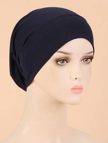 Soft Brushed Square Hat, Suitable For Daily Wear - Navy - View 5