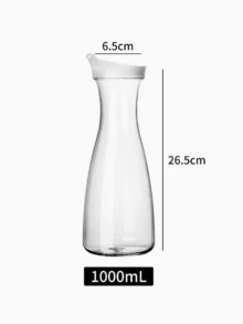 Durable Acrylic Square Plastic Water Bottle With Lid Transparent Juice Container Cold Pressed Juice Decanter Bottle Suitable For Chilled Juice And Milk Sealed Cold Water Bottle Suitable For Kitchen Restaurant And Bar Kitchen Accessories - Multicolor - View 10