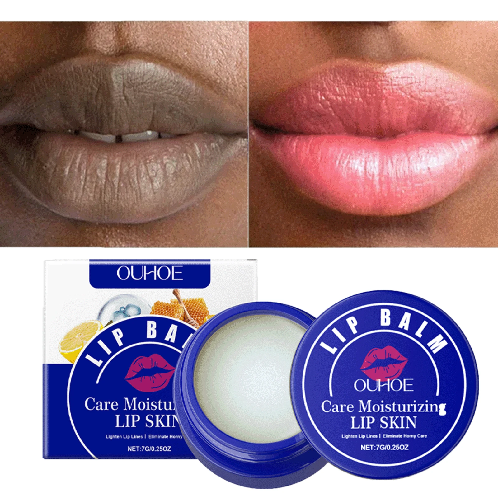 Men's Lip Balm,Collagen Anti Cracking Lip Balm,Removing Dull Lipstick, Lightening Black, Skin Brightening Oil, Exfoliating, Cleaning And Moisturizing Cream, Cosmetics, Beauty And Health Care Skin Care Products,Prevent Peeling And Cracking,Collagen Anti Cracking Lip Balm,Valentines Gifts For Men - Odorless - View 1