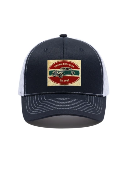 Mesh Cap Retro Truck Cap, Casual Fashion Baseball Cap, Breathable Sun-Shading Snapback Unisex Outdoor Sports Hat