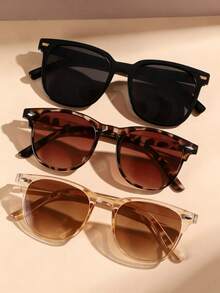 Fashionable Versatile Vacation Casual Glasses Set - Multicolor - View 3