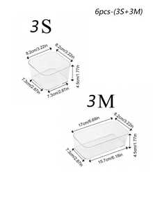 透明桌面抽屉式收纳盒，带分隔板，适合学生宿舍收纳文具和日常用品，可堆叠多尺寸透明容器，桌面整理盒，适用于书房装饰、节日装饰、房间装饰、夏季旅行装饰、化妆品收纳、办公用品收纳、女士夏季礼物收纳及整理、斋月必备品 - 無色 - 查看 21