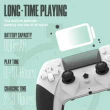 DATA FROG Bộ điều khiển không dây Bluetooth cho 4 tay cầm chơi game, cần điều khiển cho PC, máy chơi game / Pro/ Slim - Xem 5