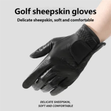 Golf Gloves Genuine Sheepskin Single Left/Right Hand Soft & Snug Anti-Slip Breathable Wear-Resistant Unisex - Golf Gloves - View 10