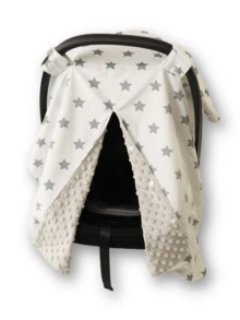 1pc Baby Carrier Cover, Cartoon Print, Sun Shade, Safety Seat Cover - Multicolor - View 12