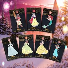 Monogram 1Pc Disney Officially Licensed Collectible Enamel Princess Brooches Belle Jasmine Ariel Snow White  Pocahontas Tiana Beautiful Pins Cute Small Gifts Dress Accessories Pin For Clothes Bag Charm For Women Family Friends Party Supplies Party Small Gifts - Disney Princess - View 1
