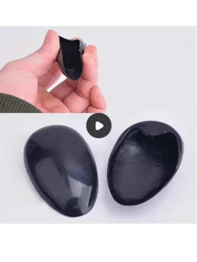 2pcs Reusable Ear Covers In Blue, Black & Gold, Suitable For Dyeing And Styling - Durable Plastic Ear Protectors, Lightweight And Dirt-Resistant, Great For Home Or Salon Use