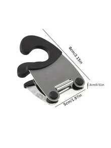 1pc Steel Pot Clip With Silicone Heat-Resistant Handle - Multi-Purpose Kitchen Utensil Hook, Cooking Side Clamp | Modern Kitchen Tool, Stainless Steel Pan Holder, Ladle Rest, Convenient Kitchen Organizer - Multicolor - View 9