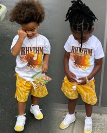 Boys' Cotton Round Neck T-Shirt, Casual And Comfortable Spring And Summer Short-Sleeved Printed Top - trắng - Xem 1