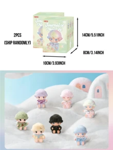 DIMOO JOURNAL OF NEW LIFE SERIES PVC PLUSH KEYCHAIN BLIND BOX, DIMOO Fan Plush Keychain Blind Box Collection, Cute Plush Doll Blind Box, Collectible, Surprise Gift, Party Decoration, Birthday And Christmas Gift, Plush Figurine - Multicolor - View 11