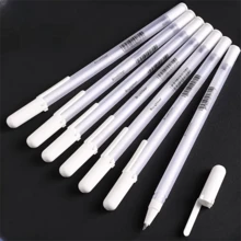 3支/套 Gelly Roll 凝胶笔，白色荧光笔，适合写日记、绘画，经典白色墨水，多种笔尖尺寸，返校必备 - 彩色 - 查看 4