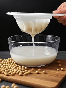 1pc Multi-Function Filter Net Strainer, Soy Milk Filter, Food Filter, Juice & Flour Filter, Kitchen Filter, Fine Mesh Filter, Coffee/Milk Residue Filter, Juicer Filter, Separates Residue, Dorm Essential, Back To School Supplies, Kitchen Utensil, Filtering Spoon - Multicolor - View 15