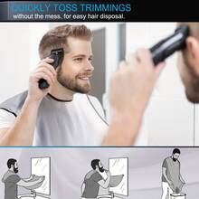 1pc Men's Beard Bib, Made Of Anti-Stick Material, Suitable For Shaping And Trimming, Fits All Sizes - Multicolor - View 9