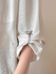 1/2 chiếc kẹp quần và kẹp tay áo có thể điều chỉnh, kẹp ống quần có thể tháo rời, phù hợp với quần và áo thun, có kẹp dây xích, không cần may để rút ngắn ống quần, kẹp chắc chắn, kẹp đa chức năng, kẹp áo có thể siết chặt gấu áo thun, cổ áo và ống quần, phụ kiện thời trang dành cho nữ. - Nhiều màu - Xem 3