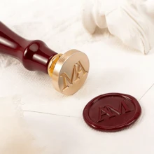 Con dấu sáp tùy chỉnh - Con dấu sáp cá nhân hóa - Bộ con dấu sáp cho thiệp mời cưới - Con dấu sáp một từ tùy chỉnh cho đám cưới - Nhiều màu - Xem 7