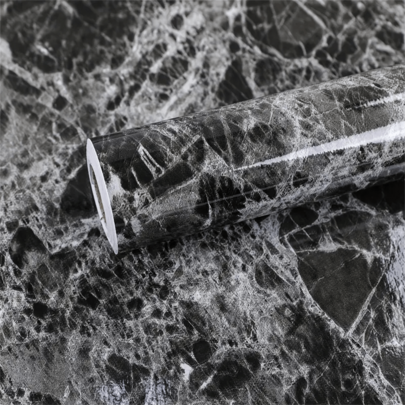 1 Roll Black Marble Contact Paper Can Be Used On Flat, Smooth And Dry Surfaces Such As Countertops, Cabinets, Dresser Drawers, Crafts, Nightstands, Bookcases, Shelves, Door Panels, Backdrops, Etc., It Is A Great Choice For Home Decorating, Furniture Refurbishing And Remodeling