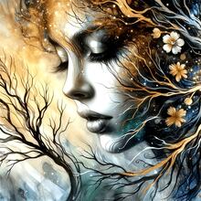 5D Diamond Painting Art Set, Suitable For Office, Living Room And Home Wall Decor - round diamond - View 1