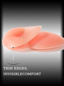 2 Stücke wiederverwendbare Silikon-BH-Einsätze, unsichtbar, Büste anhebend, lassen kleine Brüste größer erscheinen. Geeignet für Bademode und Unterwäsche, weiche dicke Polsterung, hebt die Büste an, passend für Bikini, Hochzeitskleid, Kleid und Trägerhemd - Verschiedenfarbig - Übersicht 3