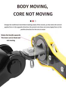 Llave de trinquete universal - Con ranura de doble propósito para facilitar la reparación y el mantenimiento de automóviles y neumáticos - Multicolor - Ver 2