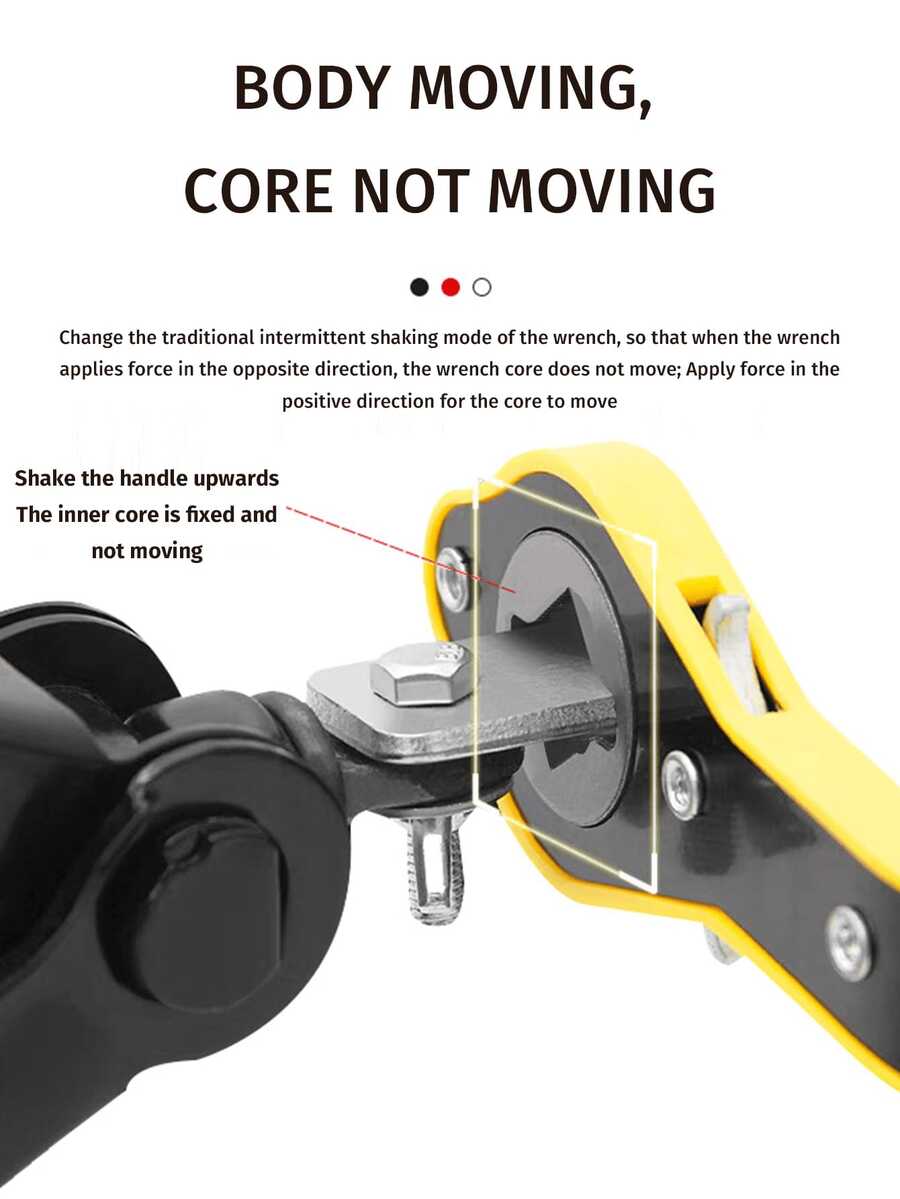 Llave de trinquete universal - Con ranura de doble propósito para facilitar la reparación y el mantenimiento de automóviles y neumáticos