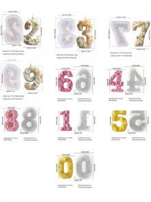 This Silicone Digital Candle Mold Set Includes 0-9 Numbers, Multi-Functional, Reusable, And Easy To Demold. Suitable For DIY Epoxy Resin, Birthday Candles, And Handicrafts. - Birthday Number Candle Mold - View 2