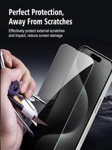 4pcs Anti Peeping Tempered Glass Film Privacy Screen Protector Compatible With IPhone 17 Pro Max 16 15 14 Plus 13 12 11 2026 New 9H Hardness Explosion-Proof, Scratch Resistant, Anti Spy Protective Film - Black - View 5