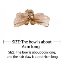 2pcs Double-Sided Princess Bow Hair Clips, Whether For Daily Outings, Campus Outfits, Or Party/Holiday Styles, They Can Add A Sweet And Lively Touch To Your Hairstyle, Full Of Girlish Charm - Multicolor - View 8