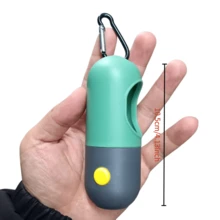 狗狗便便袋分配器 - 设计优雅，一键取用，适合散步、公园、居家清洁 - 送给狗主人的理想礼物（兼容标准便便袋），公园必备，轻便耐用的PP塑料材质，造型趣味十足 - 彩色 - 查看 2