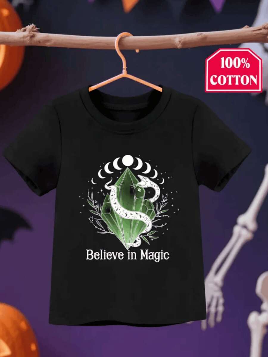 Teen Girls T-Shirts - 黑色 - 查看 1