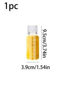 12/6/1 cái/Chai nhựa 2oz có nắp, Chai đựng gừng, Chai nhựa nhỏ trong suốt có nắp, Ống nhỏ giọt nước ép, Chai rỗng tái sử dụng, Phụ kiện du lịch (Trắng) - màu đen - Xem 5