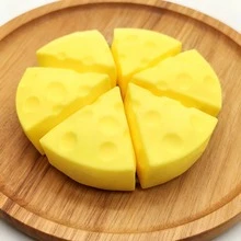 2pcs 4.25" Giant Squeeze Cheese - Soft Squishable Cheese Block | Gurgle Gift, Adult Fun Cheese | Sensory Stress Relief Cheese Ball - Sunshine Entertainment - Multicolor - View 11