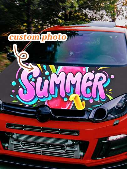 Envoltorio personalizado para la parte delantera del vehículo, Calcomanía personalizada para la parte delantera del vehículo, Pegatina para la parte delantera de la camioneta, Envoltorio personalizado para la parte delantera del automóvil y la camioneta, Decoración gráfica a todo color para la parte delantera, Pegatina personalizada con imagen, texto y logotipo para la parte delantera, Decoración exterior impermeable para vehículos, Calcomanía resistente a la decoloración para la parte delantera, Pegatina para la parte delantera de la camioneta, Accesorios personalizados para automóviles, Regalo de decoración única para vehículos